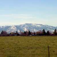 Albion Mountains landscape in Heyburh, Idaho
