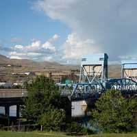 Bridge and Town landscape in Idaho