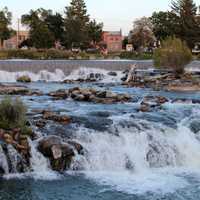 Cascade and waterfalls landscape on Snake River, Idaho