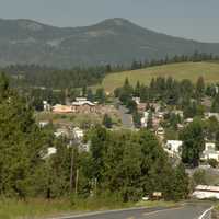 Forest and mountains in Troy, Idaho