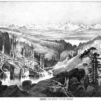 Idaho, the Grand Teton Range, 1886