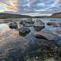 Landscape of Snake River in Idaho