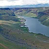 Landscape of the Snake River Valley in Idaho