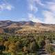 Landscape, sky, and town at Pocatello, Idaho