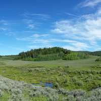 Scenic Panorama of the Toponce Basin in the spring