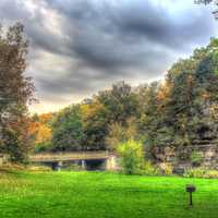Landscape view of Apple River Canyon State Park, Illinois