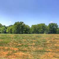 Looking at a small Mound at Cahokia Mounds, Illinois