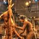 Man Butchering Deer at Cahokia Mounds, Illinois