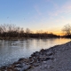 Looking downstream on the Kaskaskia from Carlyle Dam