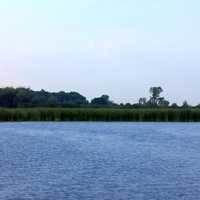 Across the lake at Chain O Lakes State Park, Illinois
