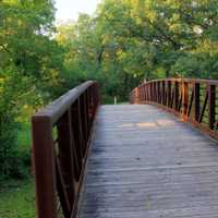 Bridge in the park at Chain O Lakes State Park, Illinois