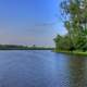 Lake and shore at Chain O Lakes State Park, Illinois