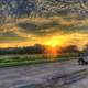 Parking Lot Sunset II at Chain O Lakes State Park, Illinois