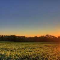 Sunset at Charles Mound, Illinois