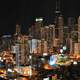 Chicago Skyline at Night in Illinois