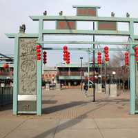 Chinatown Gate in Chicago, Illinois