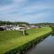 Landscape of River and Town