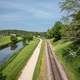 Landscape of River and Train Tracks