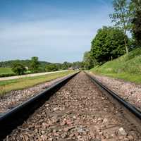 Looking at the railroad