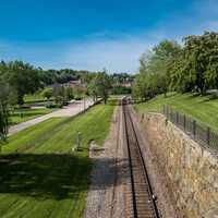 Railroad tracks in Galena