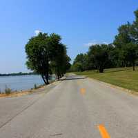 Road at Horseshoe lake, Illinois
