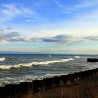 Landscape view of Lake Michigan at Illinois Beach State Park, Illinois