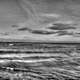 Monochrome Pictures of lake Michigan at Illinois Beach State Park, Illinois