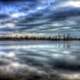 Sky over pond at Illinois Beach State Park, Illinois