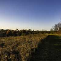 Landscape around sunset on the High Point Trail at Le Aqua Na State Park