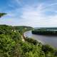 Landscape View of the curving Mississippi River