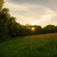 Sunset over Prairie View Trail