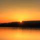 Orange Sunset at Rock Cut State Park, Illinois