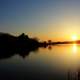 Sunset over the Lake at Rock Cut State Park, Illinois