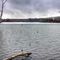 Lake in the Winter at Shabbona Lake State Park, Illinois