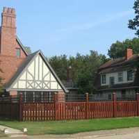 Houses on Willow Road in Evansville, Indiana