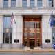 Lincoln Bank Tower entrance in Fort Wayne, Indiana