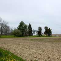 Hoosier Hill and surrounding farms in Wayne County, Indiana