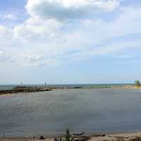 Lagoon and sky at Indiana Dunes National Lakeshore, Indiana