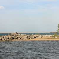 Lakefront view at Indiana Dunes National Lakeshore, Indiana