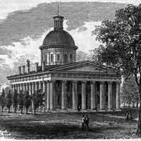 The Third Indiana Statehouse in Indiana from 1835 to 1877