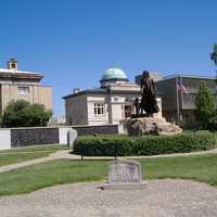 Statue at Warder Park in Jeffersonville, Indiana