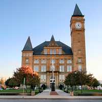 Tipton County courthouse in Tipton in Indiana