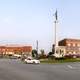 Traffic Circle in Downtown Angola, Indiana