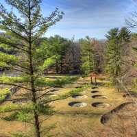 Scenic overlook at Backbone State Park, Iowa