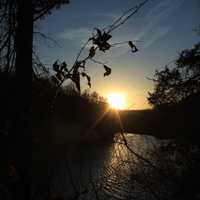 Sunset at Backbone State Park, Iowa