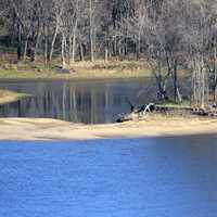 Pond/Lagoon formed by Mississippi at Bellevue State Park, Iowa