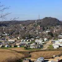 Bellevue -- View from Bluff at Bellevue State Park, Iowa