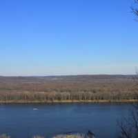 View of the opposite shore at Bellevue State Park, Iowa