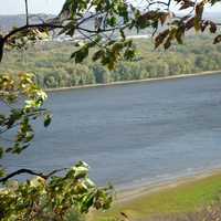 Clear view of Mississippi at Effigy Mounds, Iowa