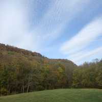 Looking at Mounds Hill at Effigy Mounds, Iowa